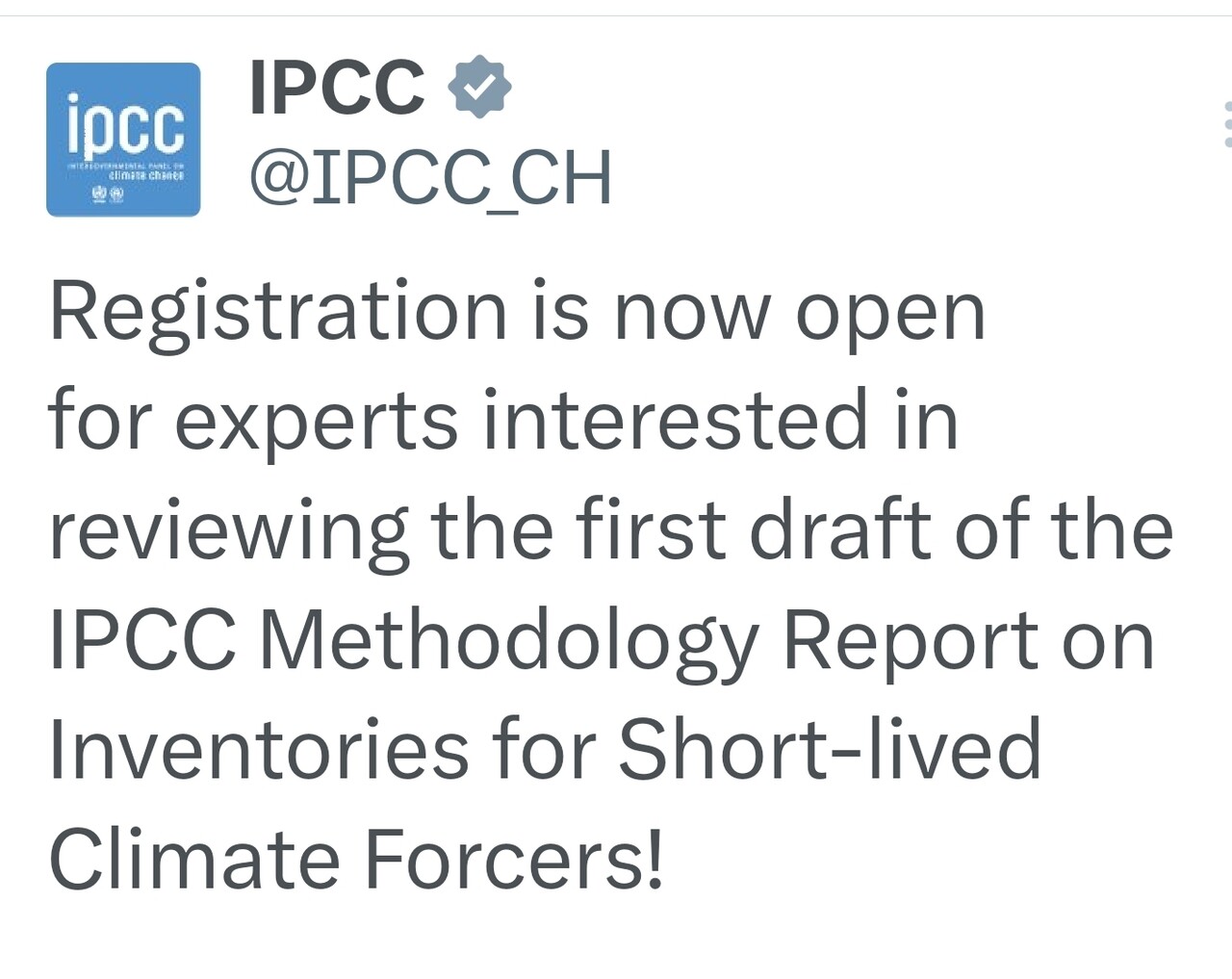 Slcf IPCC, SLCF 배출량 측정 첫 기준 초안 공개… 검토할 전문가